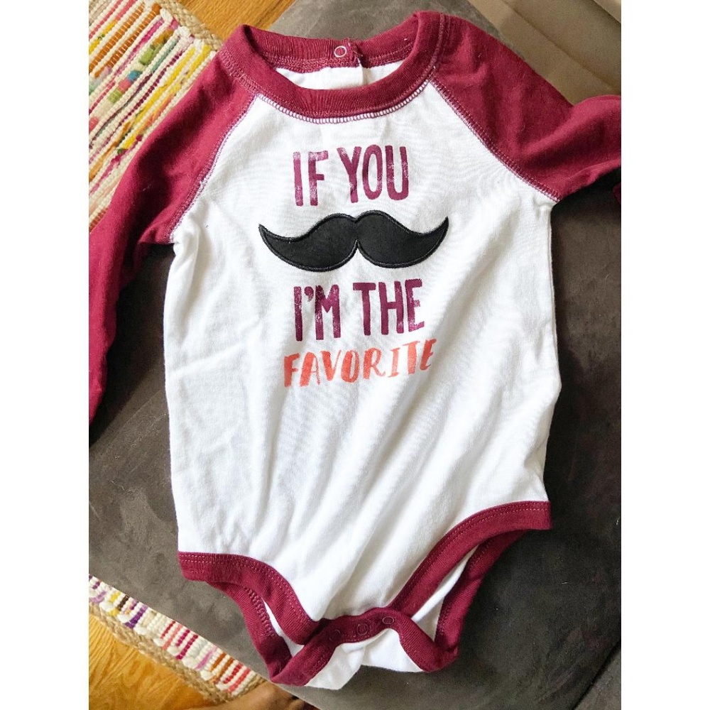 Cat and Jack Long Sleeve Onesie 12M